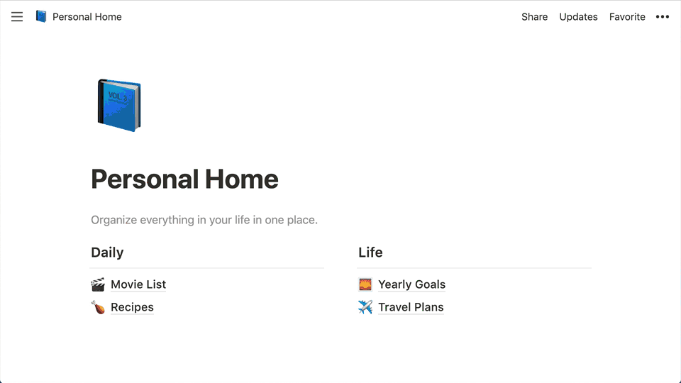 Captura de pantalla de Notion