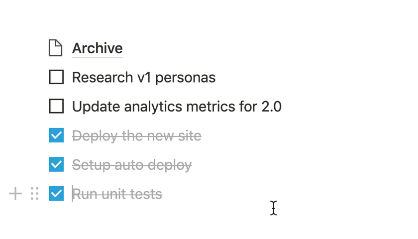 Una animación que muestra lo fácil que es arrastrar y soltar contenido
